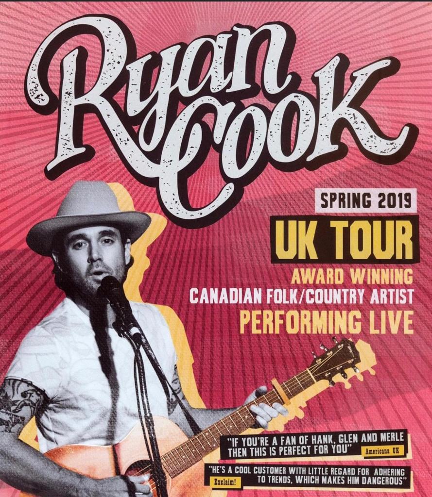 Ryan Cook UK tour poster